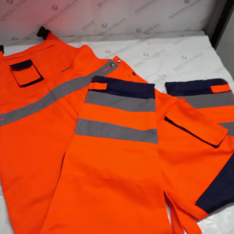 PORTWEST FLUO ORANGE OVER BIBS - L