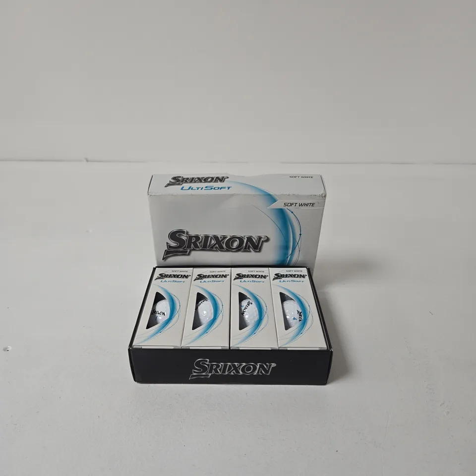 SRIXON ULTISOFT SOFT WHITE GOLF BALLS – 12 BALLS