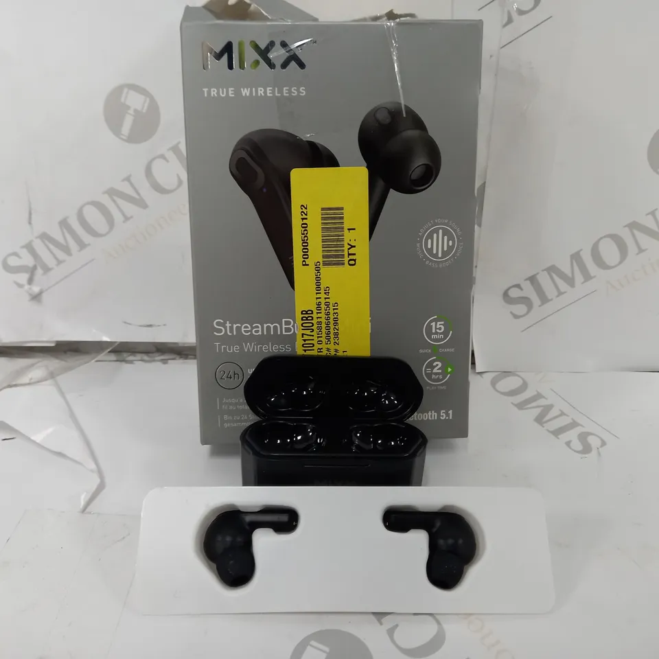 BOXED MIXX STREAMBUDS MINI TRUE WIRELESS EARBUDS
