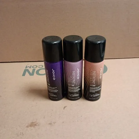 APPROXIMATELY 34 X ASSORTED JOICO HAIR CARE PRODUCTS TO INCLUDE INSTANT VIOLET OPAL/ROSE GOLD SHIMMER SPRAY ETC