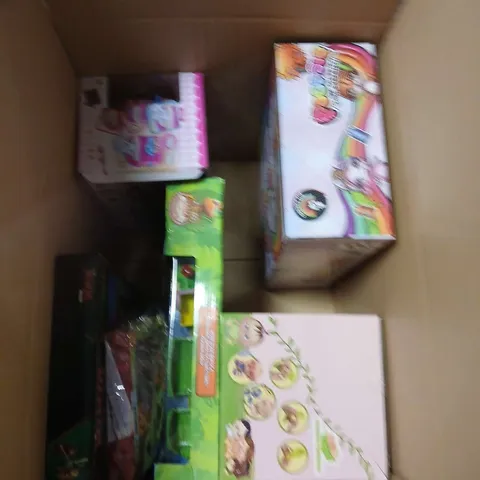 LARGE BOX OF ASSORTED TOYS AND GAMES 