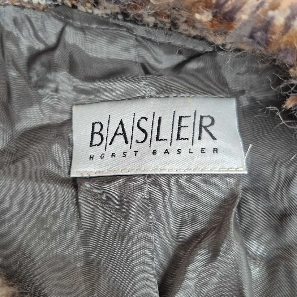 BASLER TWEED JACKET WITH FRINGE TRIM, UK 10 (EU 38)