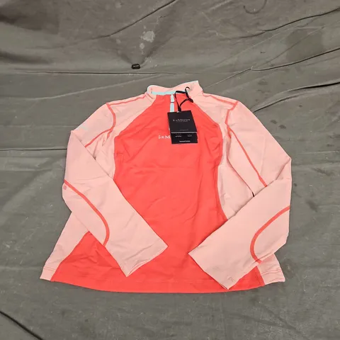 LE MIEUX HARLOW YOUNG RIDER LONG SLEEVE BASE LAYER IN CORAL 5-6YRS