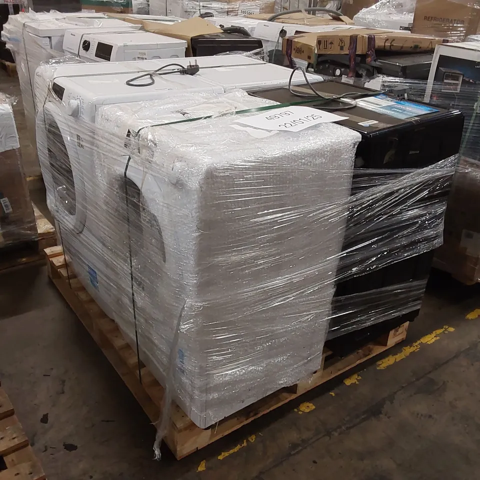 PALLET OF APPROXIMATELY 4 UNPROCESSED RAW RETURN WHITE GOODS TO INCLUDE;