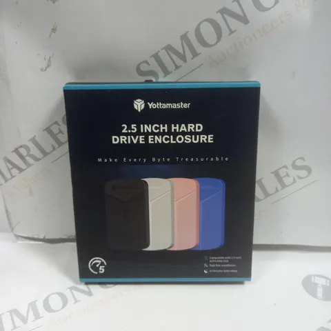 BOXED YOTTAMASTER 2.5 INCH HARD DRIVE ENCLOSURE