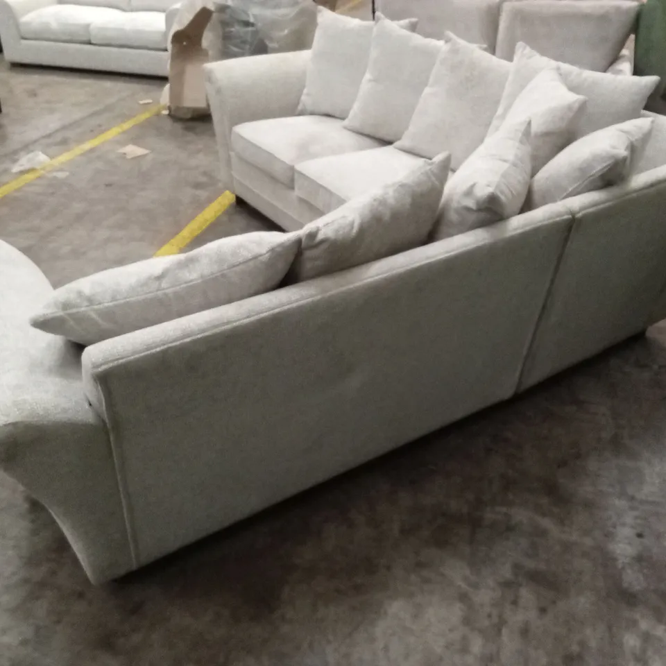 DURY CHUNKY WEAVE SCATTERBACK CORNER GROUP SOFA - NATURAL RRP £1349