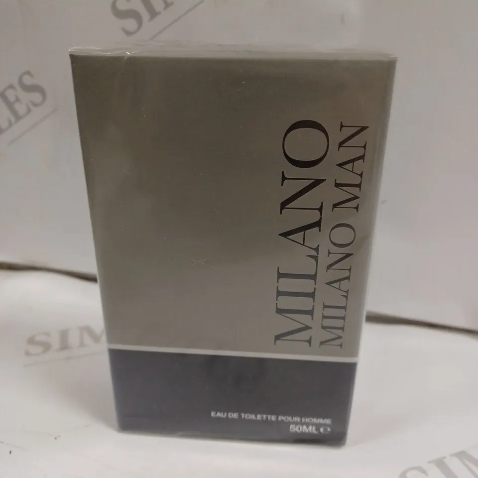 BOXED AND SEALED MILANO MILANO MAN EAU DE TOILETTE POUR HOMME 50ML