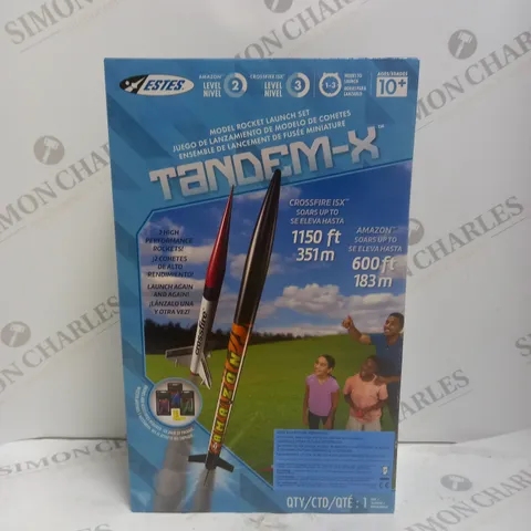 BOXED TANDEM-X MODEL ROCKET LAUNCH SET