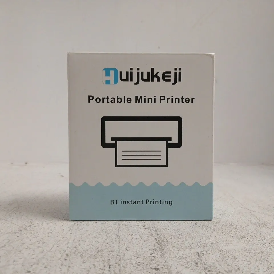 HUIJUKEJI PORTABLE MINI PRINTER – BLUETOOTH, INSTANT PRINTING (BOXED)
