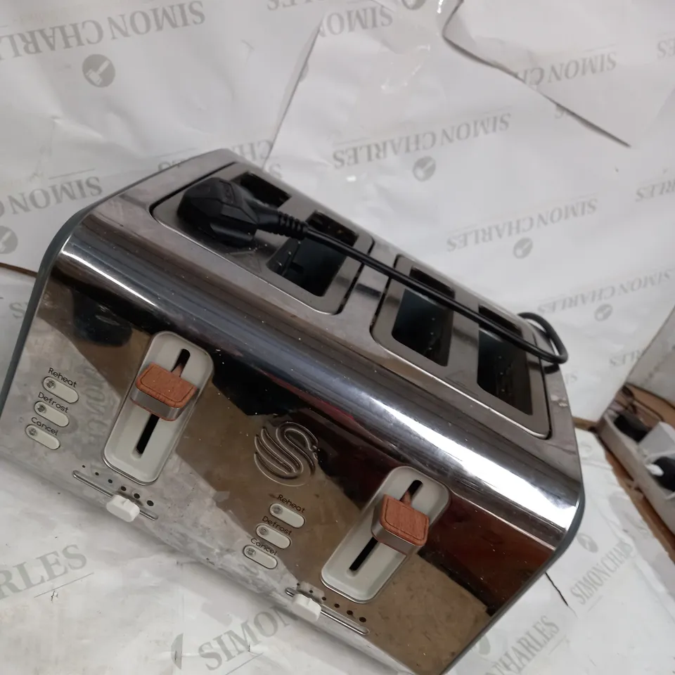 SWAN NORDIC 4-SLICE TOASTER - GREY