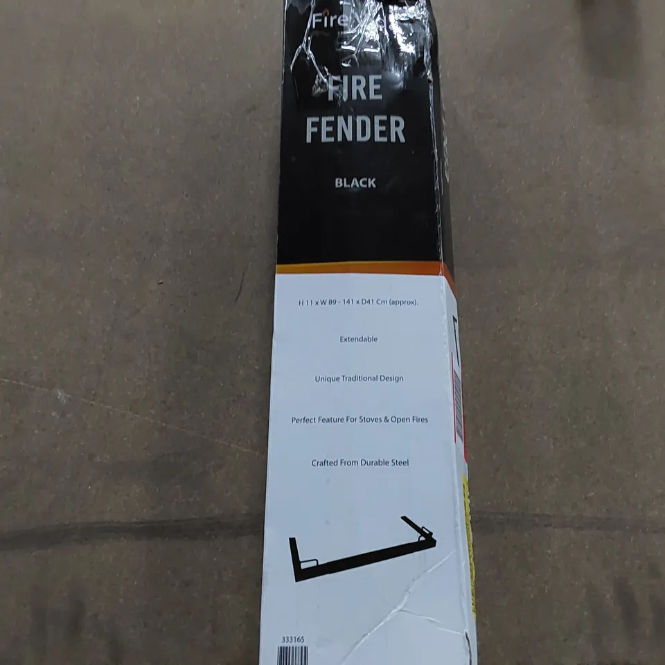 BOXED FIRE FENDER BLACK (1 BOX)