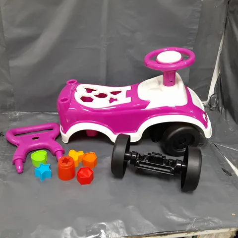 PILSAN MY FIRST CAR WITH SHAPE SORTER - PINK