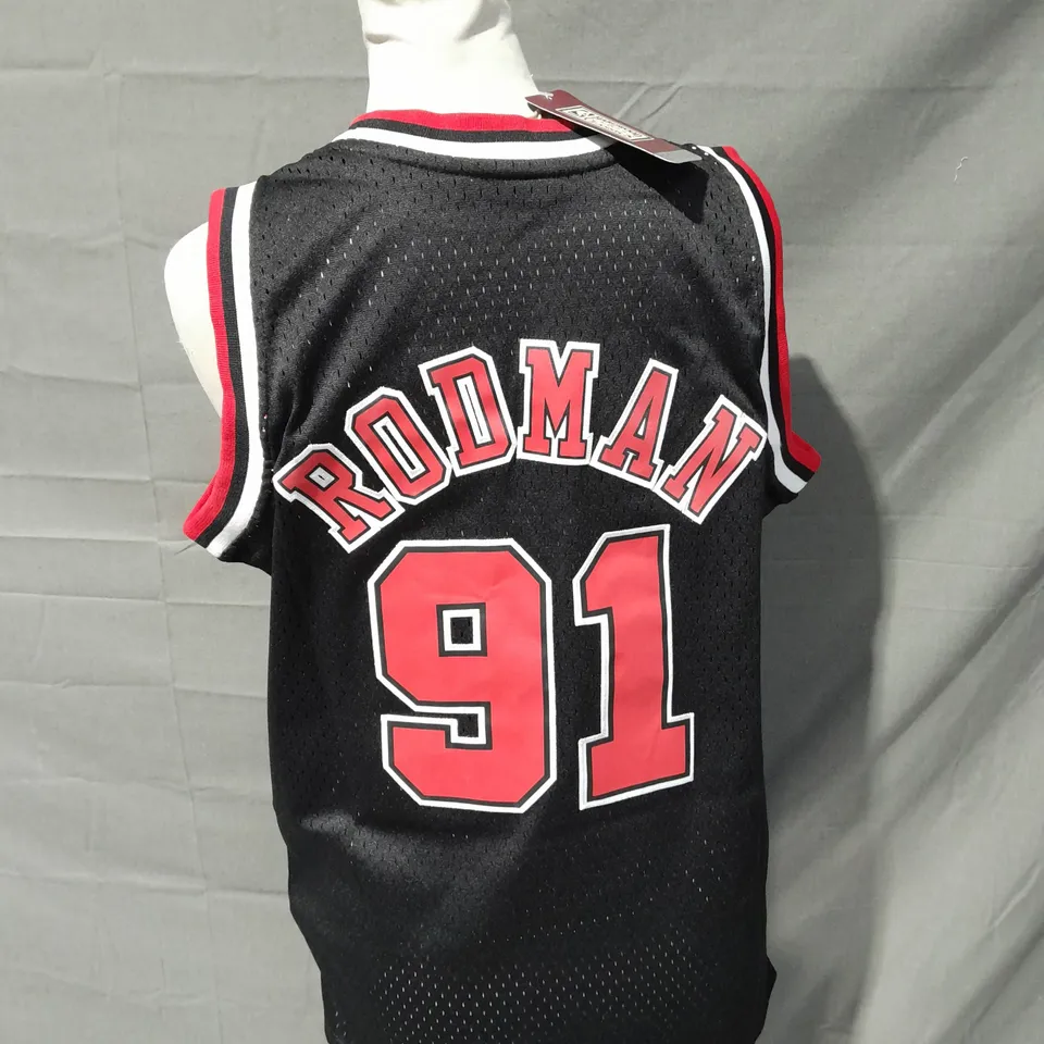 MITCHELL & NESS NBA BULLS TOP - RODMAN 91 - LARGE