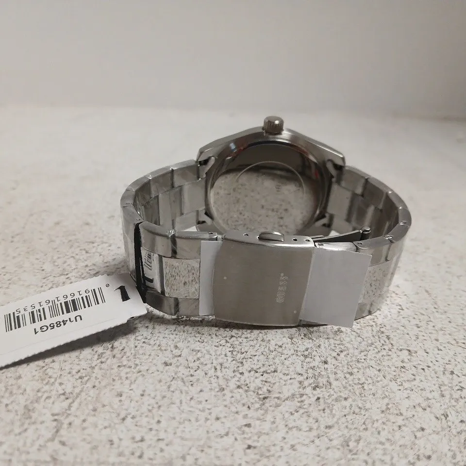 GUESS STAINLESS STEEL WATCH WITH BLUE DIAL – BOXED