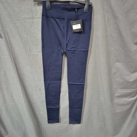 QED LONDON NAVY LEGGINGS – UK 8/10 (EU 36/38, US 4/6)