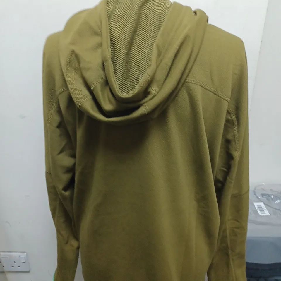 MENS NIKE TRAIL DRI-FIT JUMPER IN OLIVE GREEN - SIZE MEDIUM