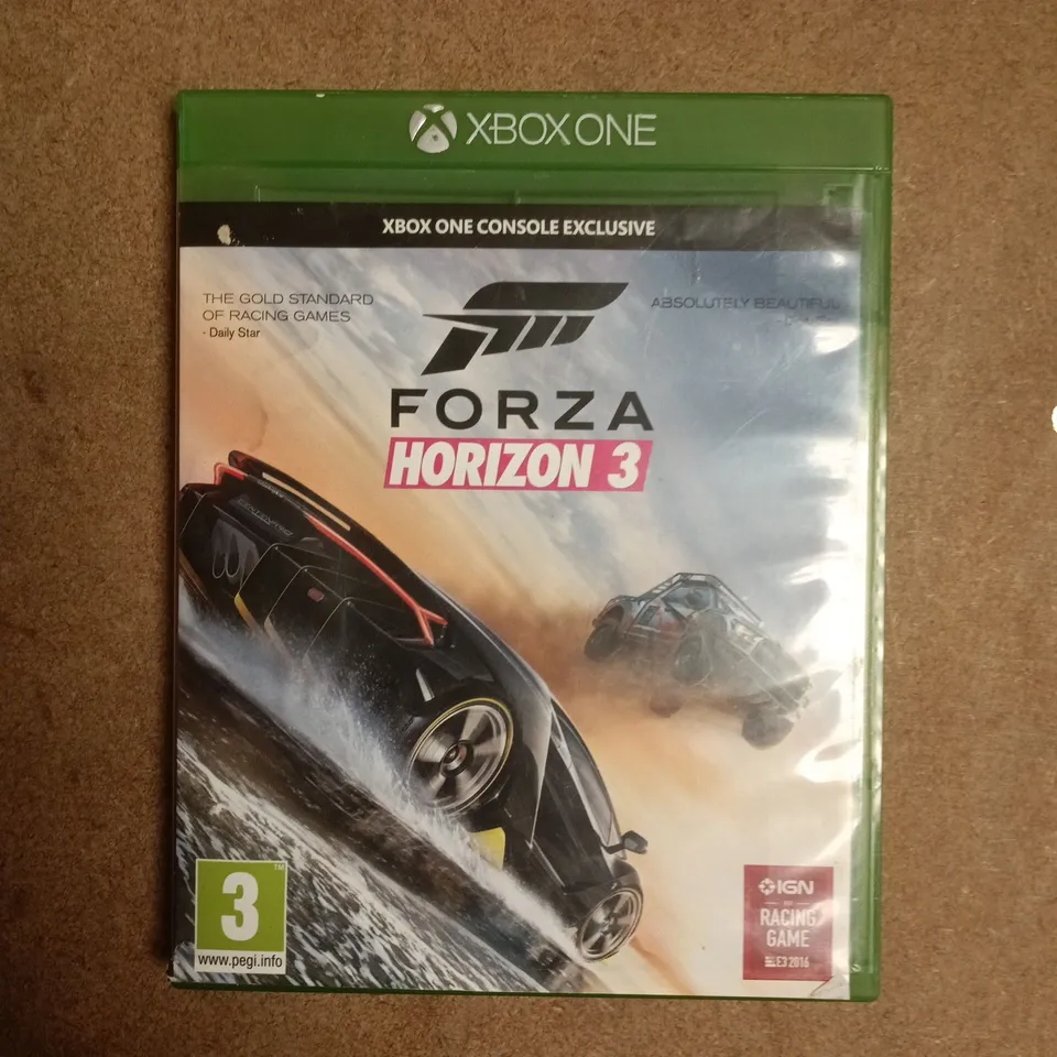 FORZA HORIZON 3 XBOX ONE VIDEO GAME