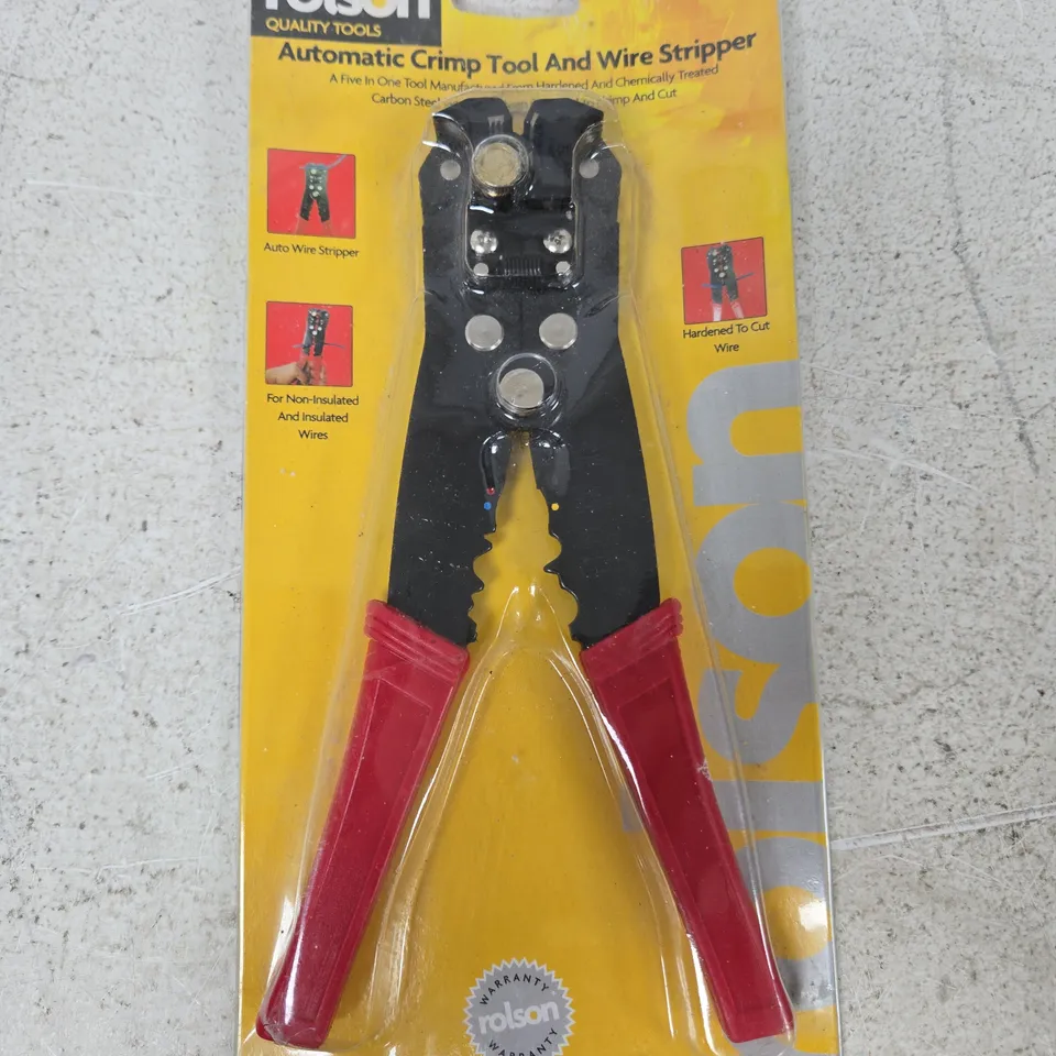 ROLSON AUTOMATIC CRIMP TOOL & WIRE STRIPPER