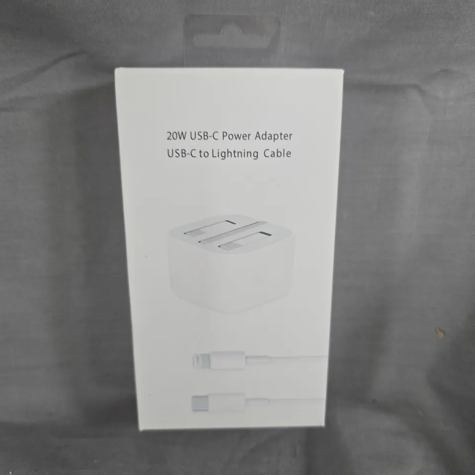 APPROXIMATELY 126 BOXED 2-W USB-C POWER ADAPTER TO LIGHTNING CABLE