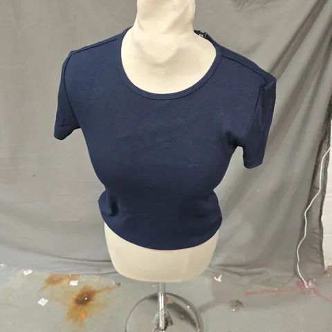 VERO MODA NAVY KNIT TOP – WOMEN’S SIZE M (EU/US) 