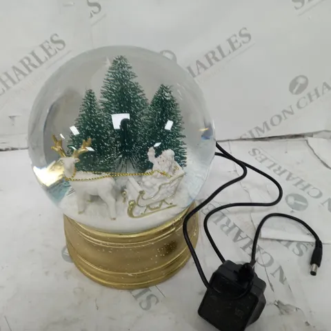 CHRISTMAS MUSICAL LARGE SNOW GLOBE