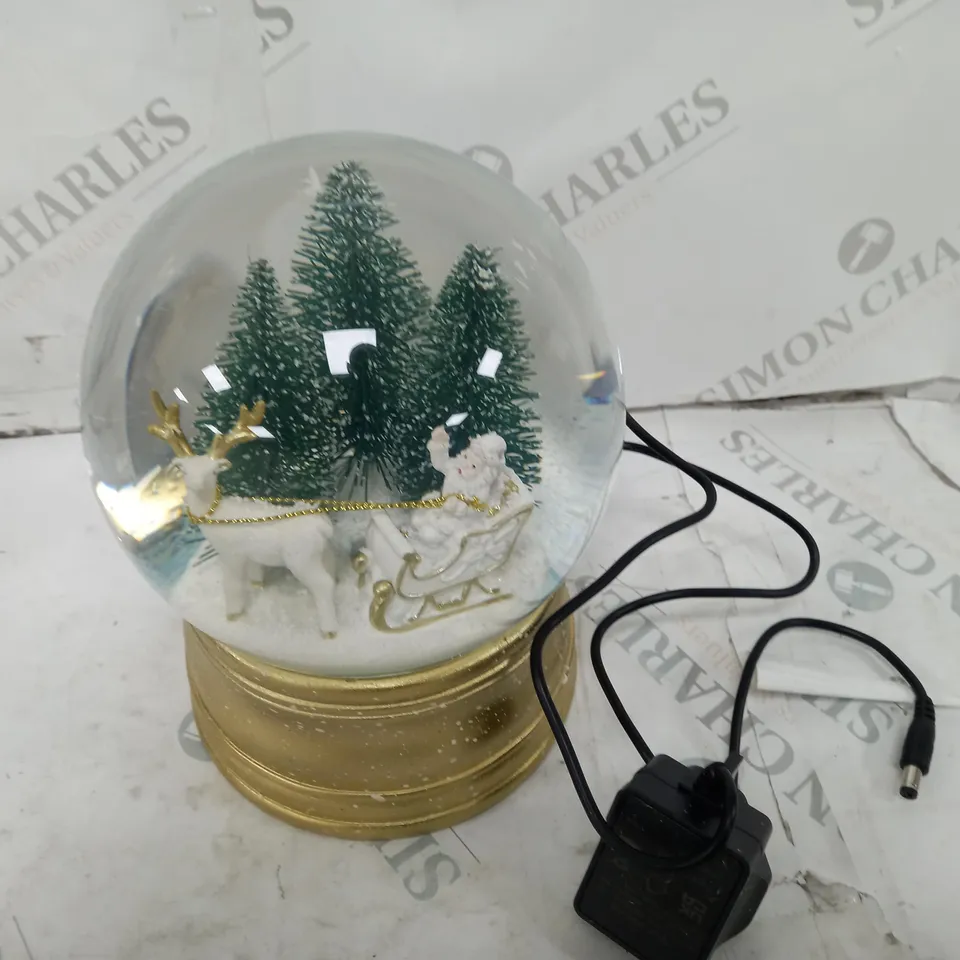 CHRISTMAS MUSICAL LARGE SNOW GLOBE
