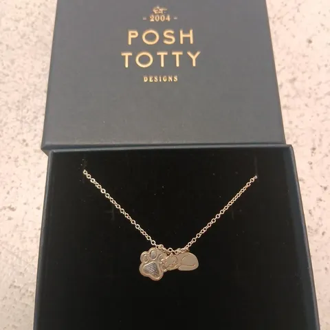POSH TOTTY DESIGNS DINKY CHARM BRACELET WITH 2 CHARMS STERLING SILVER