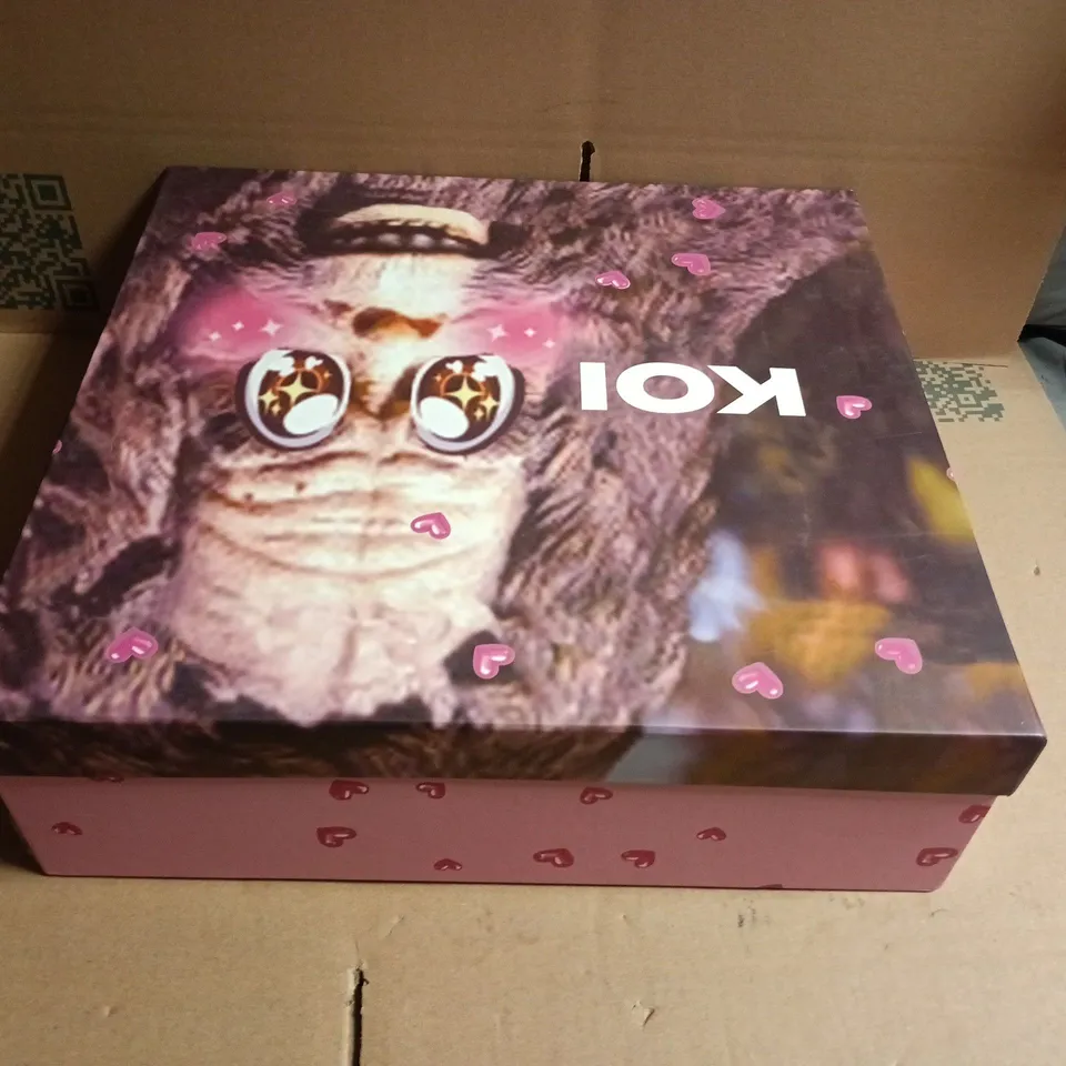 BOXED KOI CUPCAKE TOWERS PLATFORM BOOTS - PURPLE, UK5