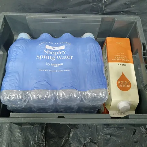 APPROXIMATELY 3 ASSORTED FOOD &DRINK ITEMS TO INCLUDE - BOTTLED WATER AND BENIFIT JUICE     - COLLECTION ONLY 
