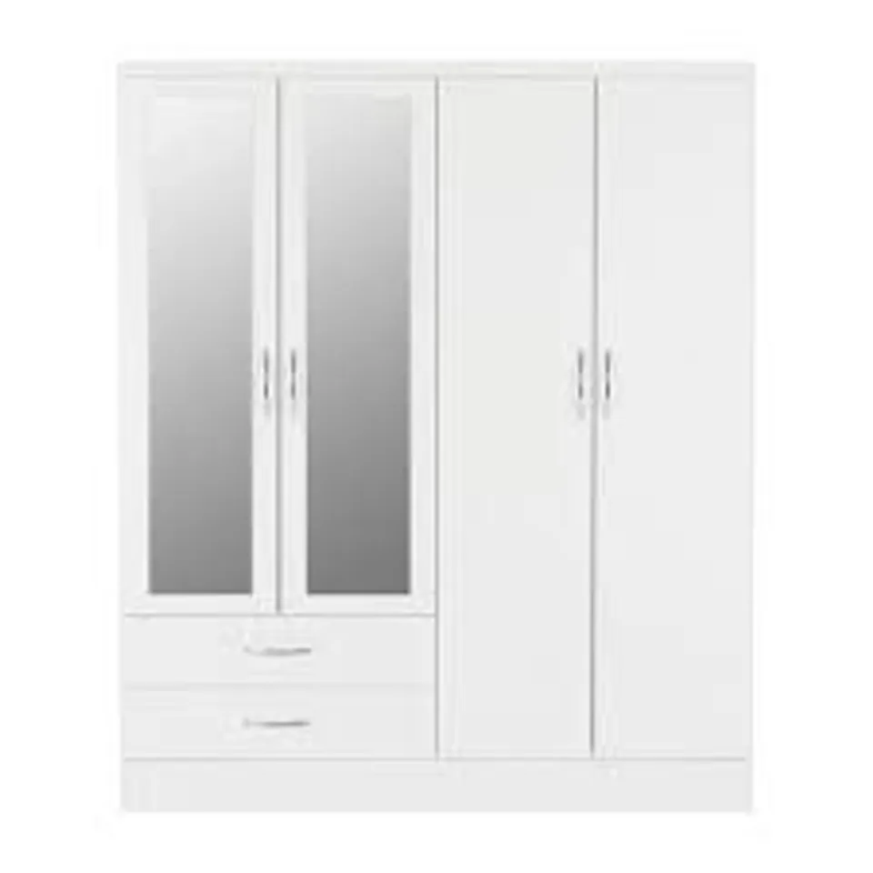 NEVADA 4 DOOR 2 DRAWER WARDROBE ( 3 OF 3 BOXES)