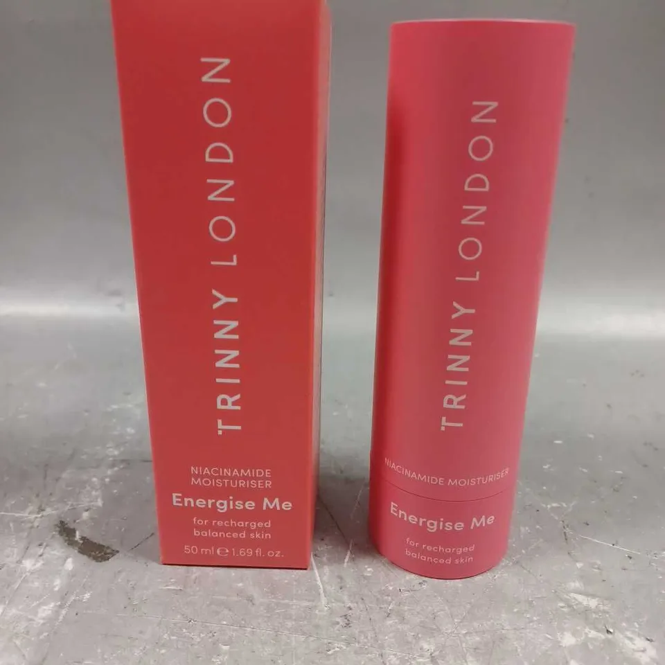 BOXED TRINNY LONDON ENERGISE ME NIACINAMIDE MOISTURISER 50ML