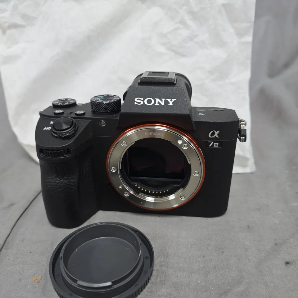 SONY ALPHA A7 III MIRRORLESS CAMERA BODY (ILCE-7M3) – WITH STRAP, MANUALS AND CABLES