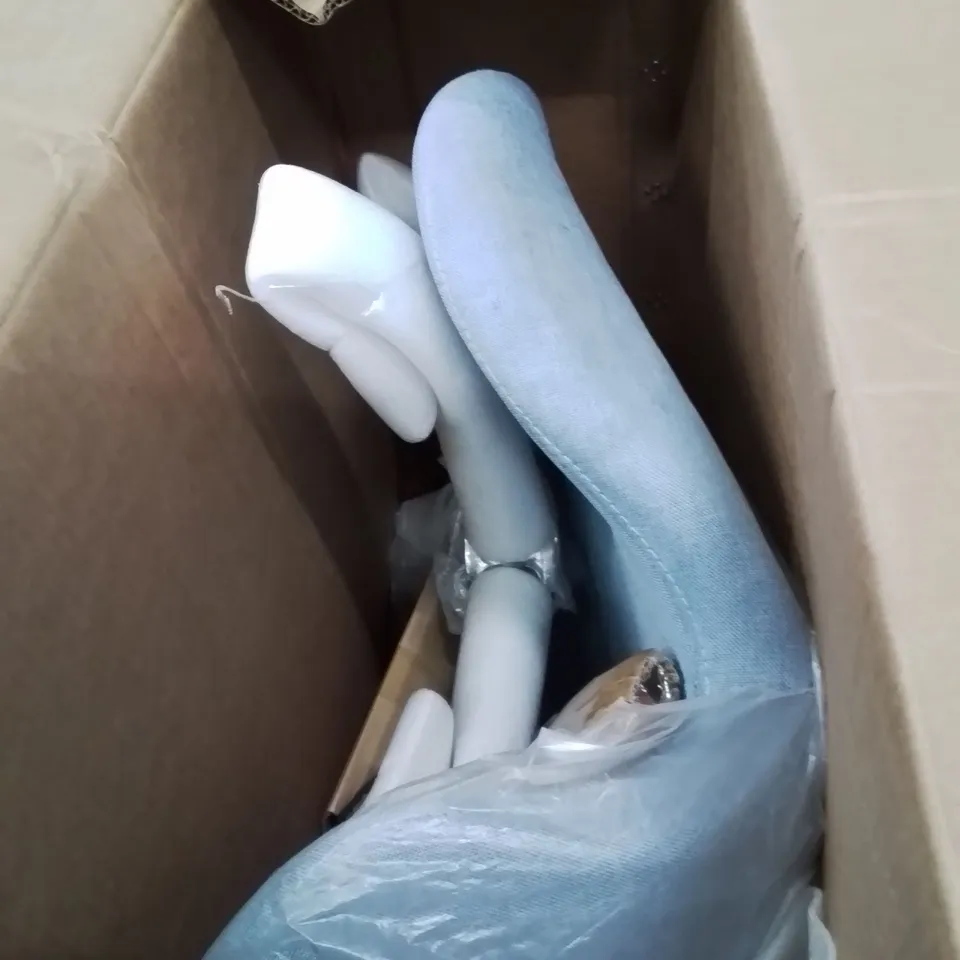 BOXED LIGHT BLUE OFFICE CHAIR 