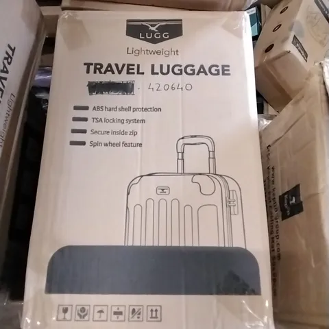 BOXED LUGG TRAVEL HARDSHELL SUITCASE - ASSORTED COLOUR 