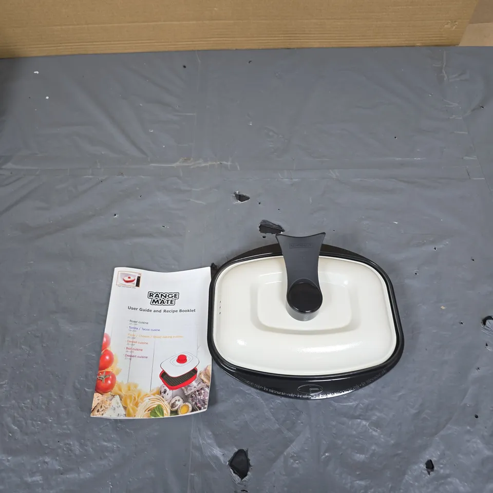 RANGE MATE COOKWARE POT WITH LID – WHITE ENAMEL