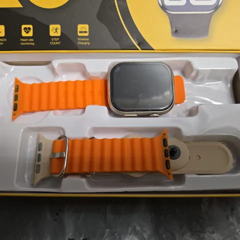 C900 PROMAX SMART WATCH – SPACE ALUMINUM CASE, ORANGE BAND