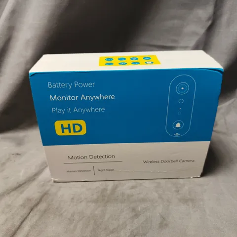 WIRELESS DOORBELL CAMERA WITH CHIME – MOTION DETECTION, HD