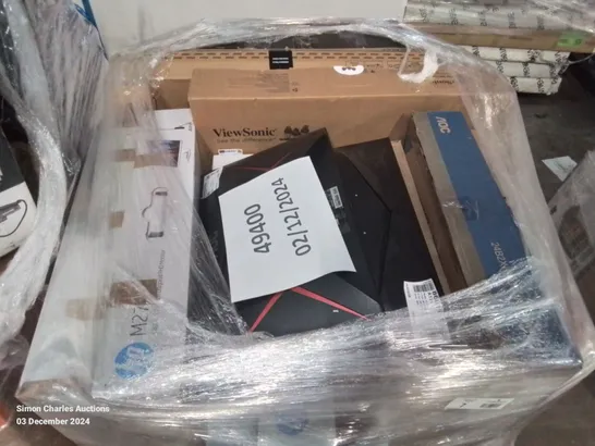 Lot 7: PALLET OF APPROXIMATELY 20 UNPROCESSED RAW RETURN MONITORS AND ...