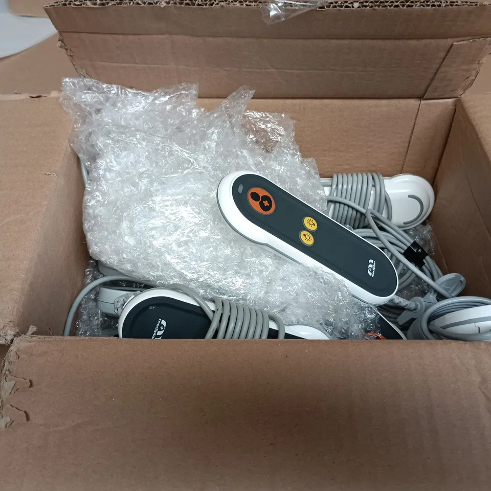 BOX OF APPROXIMATELY 10 MEDIPLAN "NURSE CALL RESPONSE" REMOTES