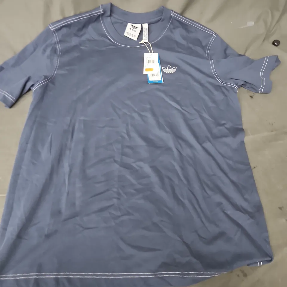 ADIDAS SCRIPT TEE – NAVY BLUE, UK M (US M)