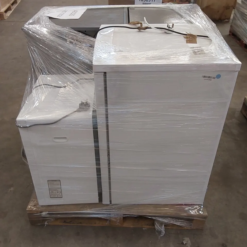 PALLET OF APPROXIMATELY 4 UNPROCESSED RAW RETURN WHITE GOODS TO INCLUDE;