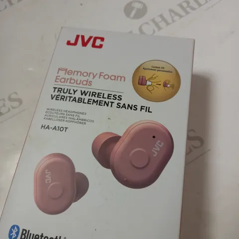JVC MEMORY FOAM WIRELESS EARBUDS HA-A10T PINK 