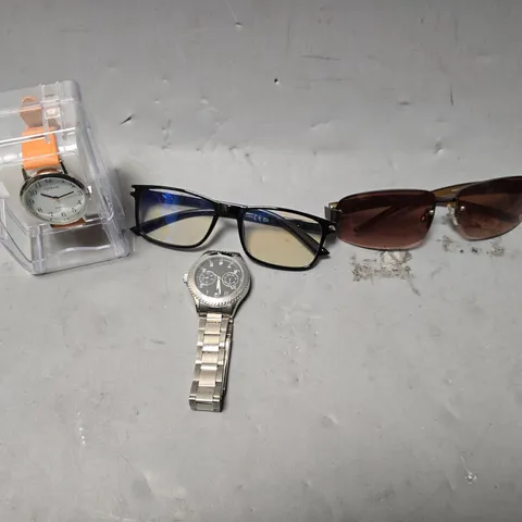 APPROXIMATELY 15 ASSORTED ITEMS TO INCLUDE - CITRON WATCH , SUNGLASSES ETC