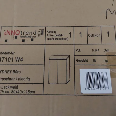BOXED SYDNEY 2-DOOR CABINET (1 BOX)