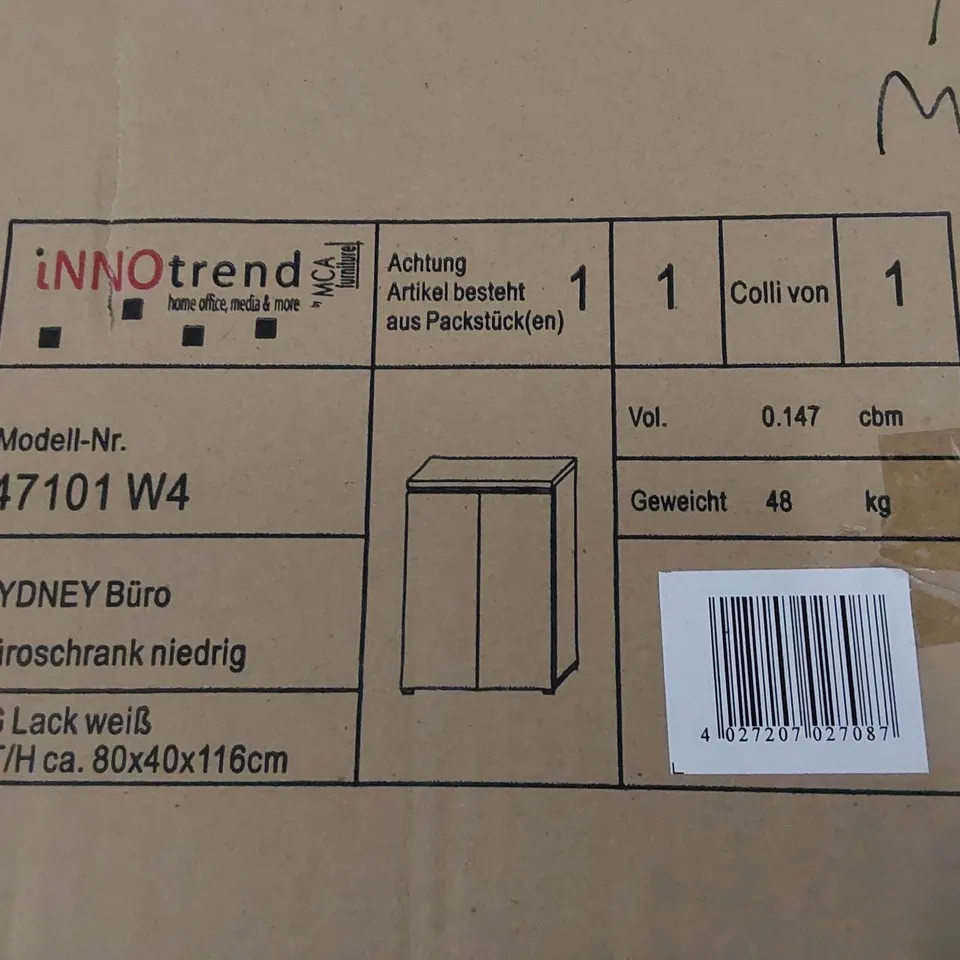 BOXED SYDNEY 2-DOOR CABINET (1 BOX)