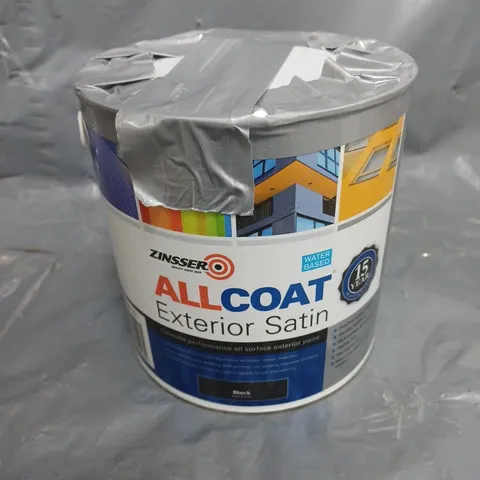 ZINSSER ALLCOAT EXTERIOR SATIN IN BLACK (2.5L) - COLLECTION ONLY