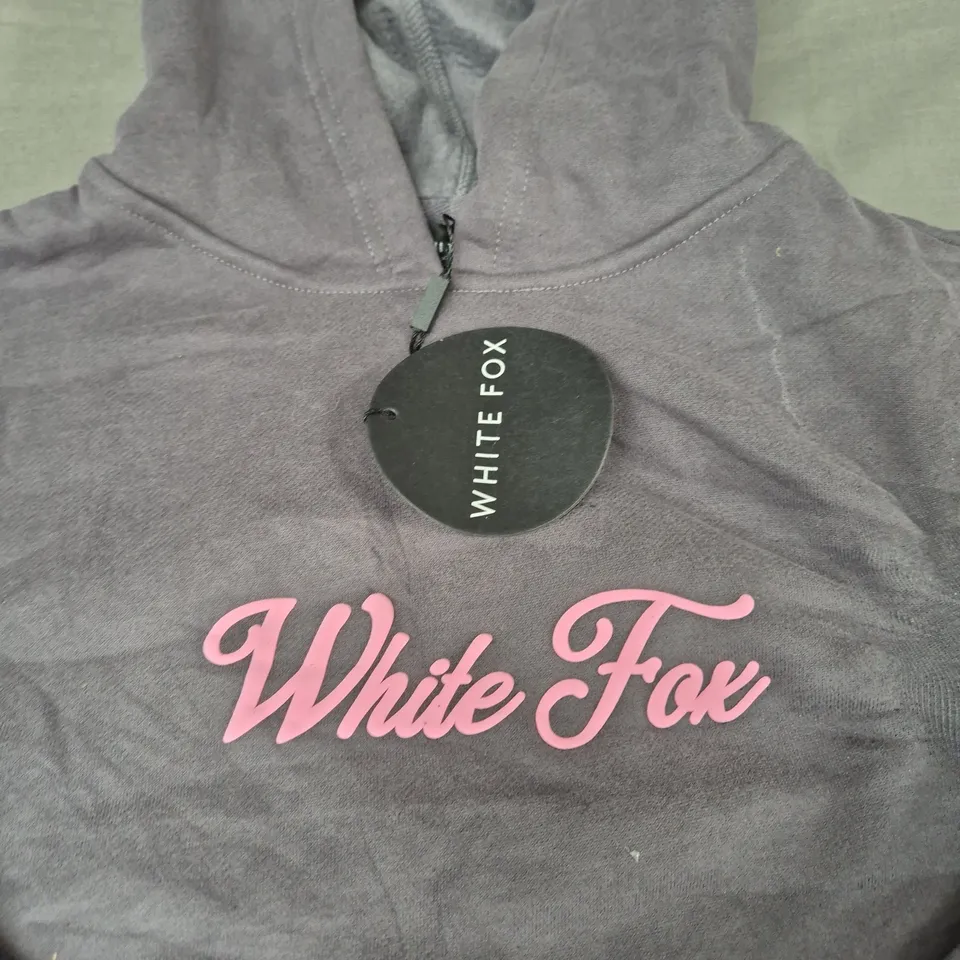 WHITE FOX OVERSIZED HOODIE - SIZE XXS-XS