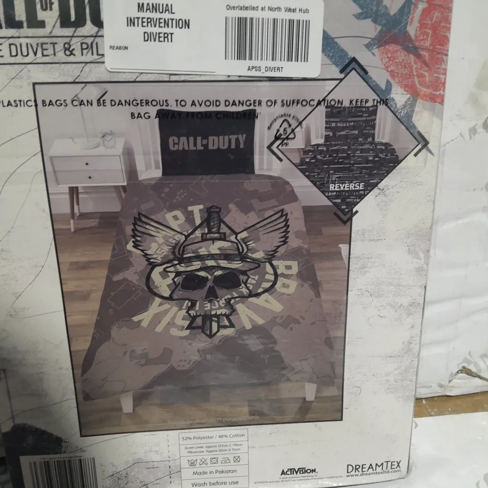 CALL OF DUTY THEMED SINGLE DUVET SET