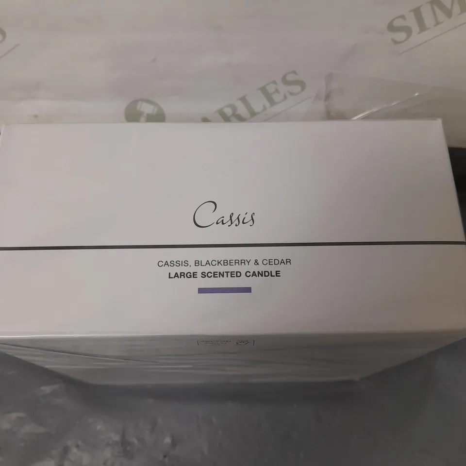 BOXED AND SEALED THE WHITE COMPANY CASSIS LARGE SCENTED CANDLE