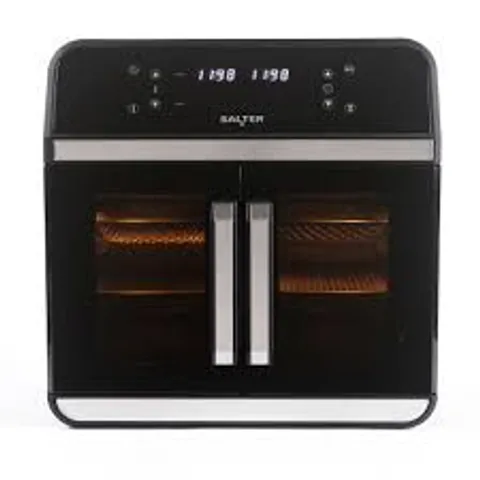 BOXED SALTER XL AIR FRYER OVEN 15L MULTICOOKER WITH DIVIDER FOR DUAL COOKING 6 PRESETS (1 BOX)